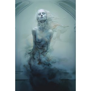 Woman underwater 4 - Πίνακας σε καμβά
