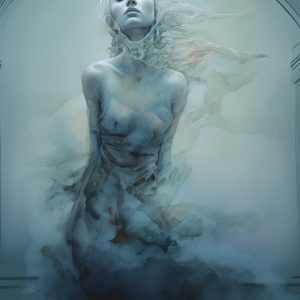 Woman underwater 4 - Πίνακας σε καμβά