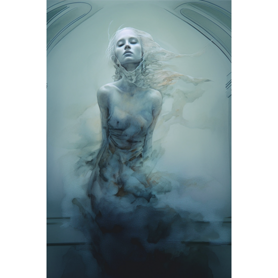 Woman underwater 4 - Πίνακας σε καμβά