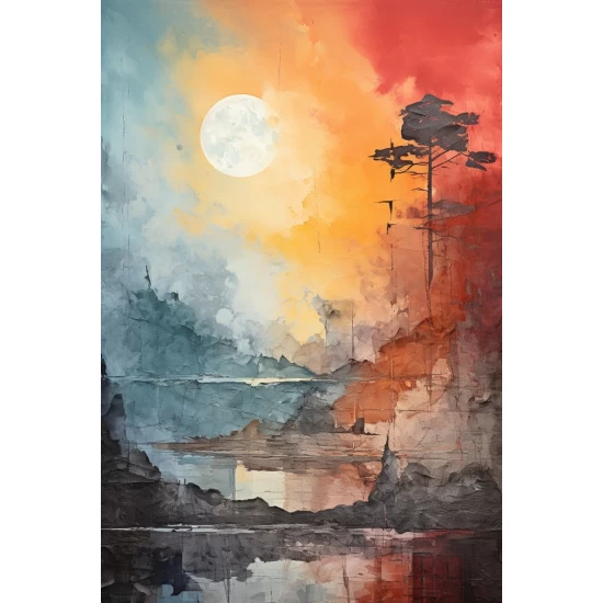 Abstract painting landscape - Πίνακας σε καμβά