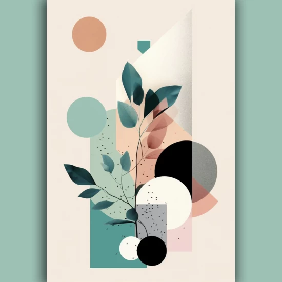 Geometric spring - Πίνακας σε καμβά