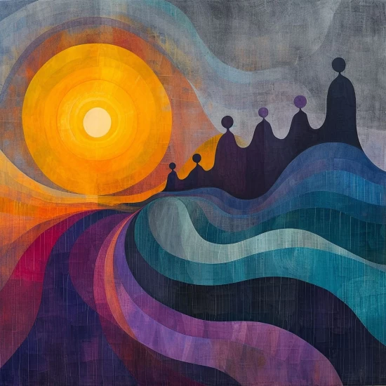 Heliocentrism - Πίνακας σε καμβά