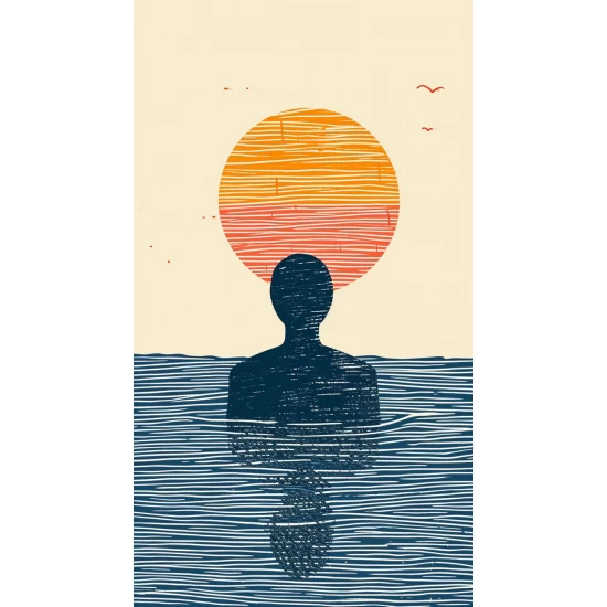 Swimming - Πίνακας σε καμβά