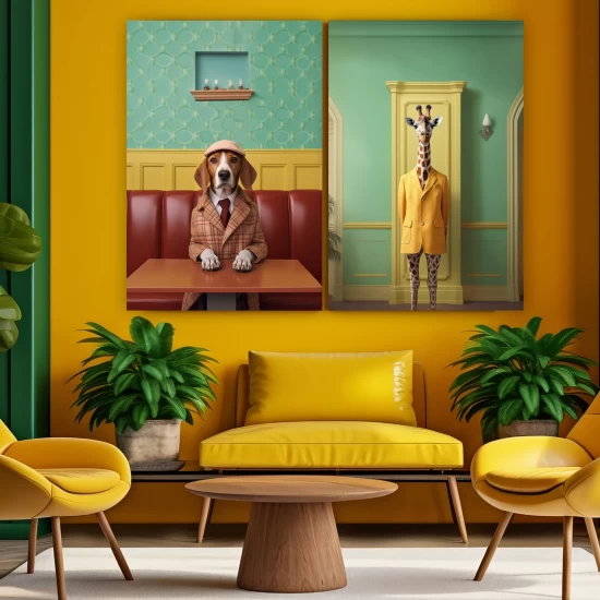 Beagle bar - Πίνακας σε καμβά