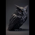 Owl in origami - Πίνακας σε καμβά
