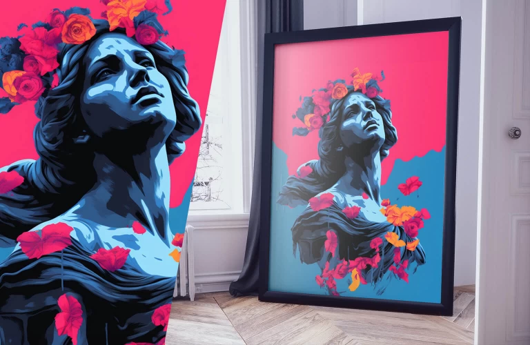 Διακόσμηση Σπιτιού Μοντέρνος καμβάς τοίχου με καλλιτεχνική εκτύπωση