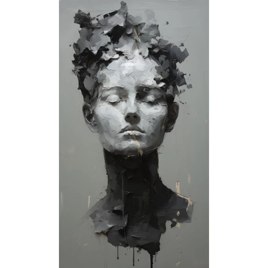 Abstract face - Πίνακας σε καμβά