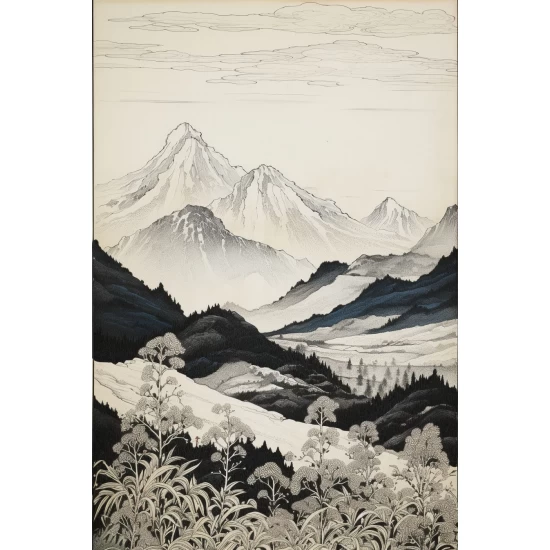 Mountain range - Πίνακας σε καμβά