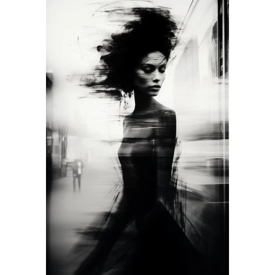 Woman motion blur - Πίνακας σε καμβά