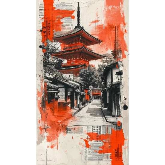 China town - Πίνακας σε καμβά