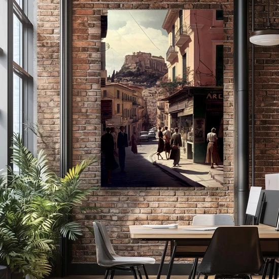 Old Athens - Πίνακας σε καμβά