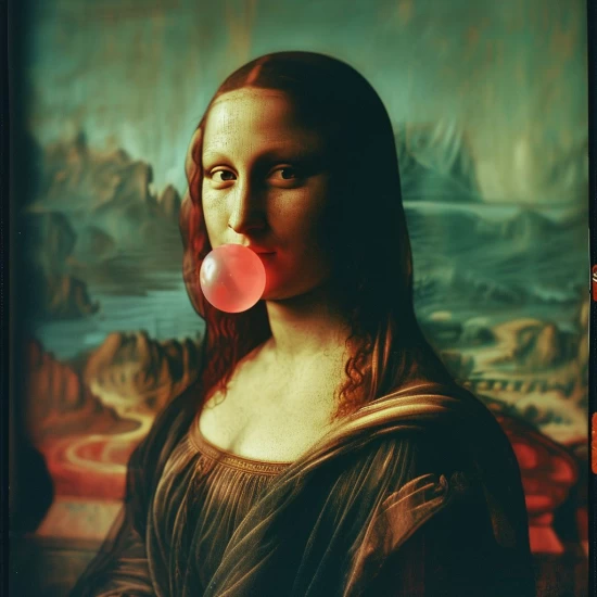 Modern Mona Lisa - Πίνακας σε καμβά