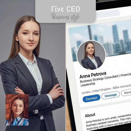 Επαγγελματικό Πορτρέτο - Για LinkedIn & Βιογραφικό