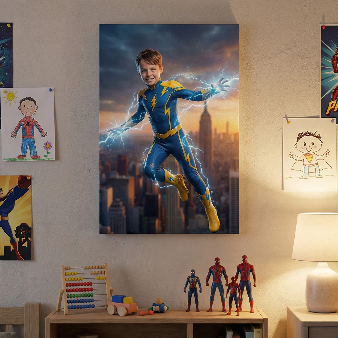 Προσωποποιημένο fantasy πορτρέτο καμβά Hero