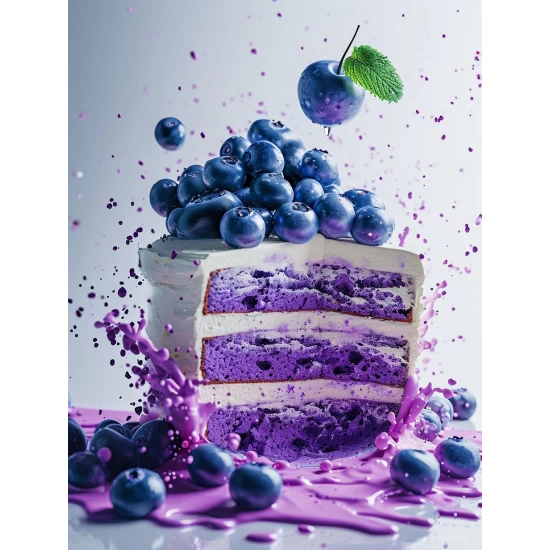 Blueberry cake - Πίνακας σε καμβά