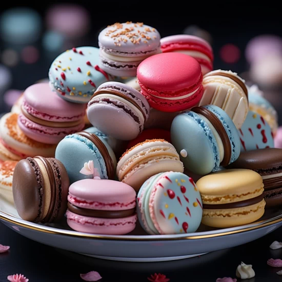 Colorful macaron - Πίνακας σε καμβά