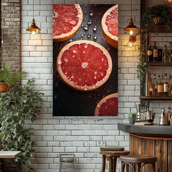 Grapefruit love - Πίνακας σε καμβά