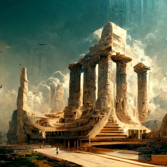 Ancient Greece - Πίνακας σε καμβά
