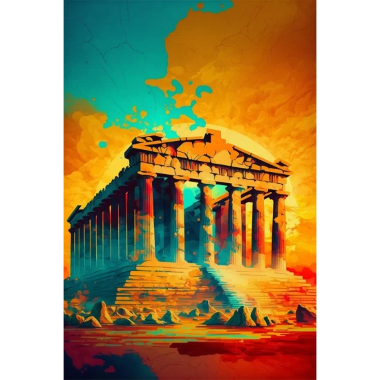 Athens parthenon 2 - Πίνακας σε καμβά
