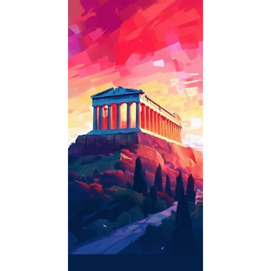 Athens parthenon 3 - Πίνακας σε καμβά