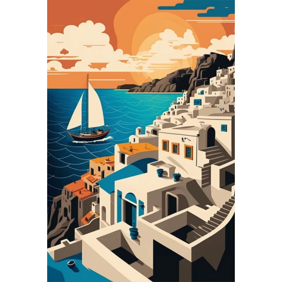 Caldera view - Πίνακας σε καμβά