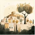 Old capital - Πίνακας σε καμβά