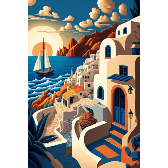 Sunset - Πίνακας σε καμβά