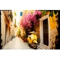 Yellow scooter 2 - Πίνακας σε καμβά
