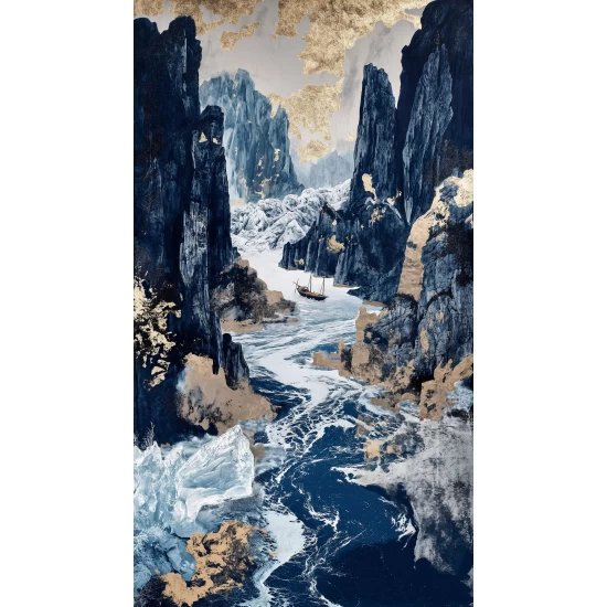 Blue river - Πίνακας σε καμβά