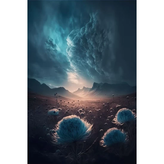 Flowers field - Πίνακας σε καμβά