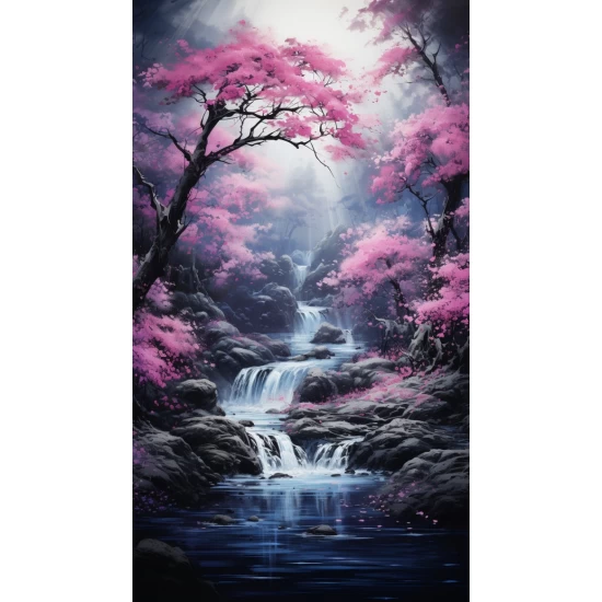 Flowing waterfall - Πίνακας σε καμβά