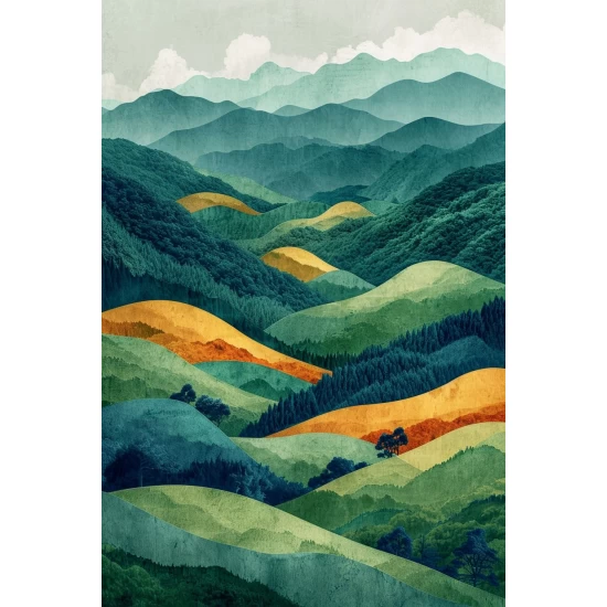 Rolling hills - Πίνακας σε καμβά