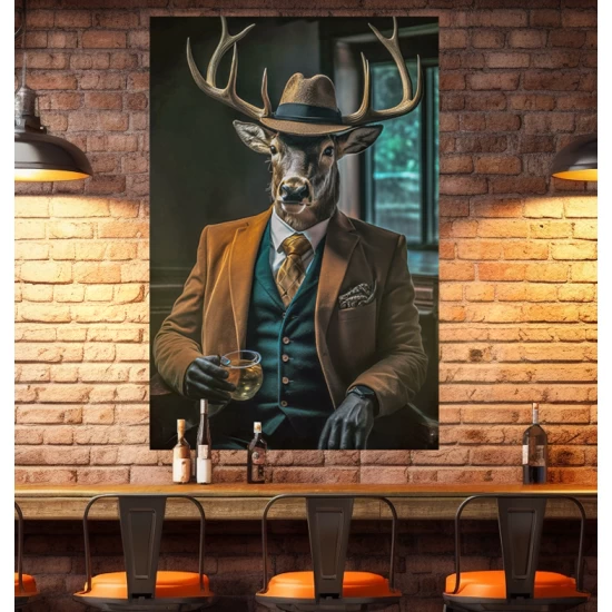 Reindeer brandy - Πίνακας σε καμβά