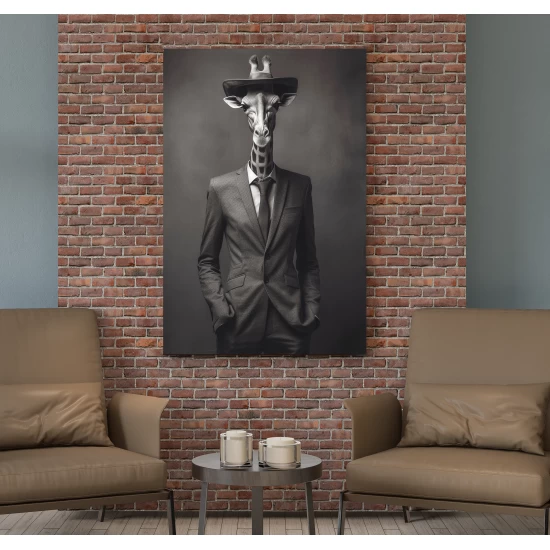 Elegant giraffe - Πίνακας σε καμβά