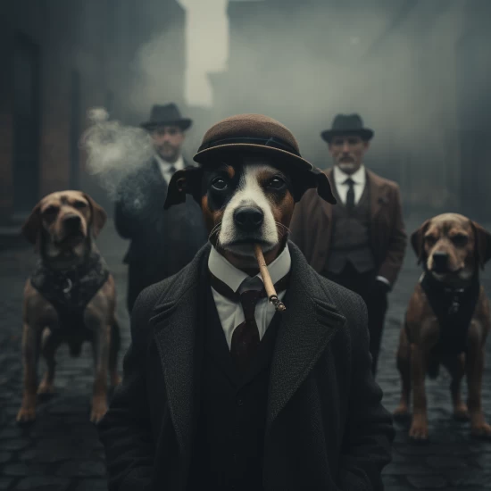 Jack russell 2 - Mafia animals - Πίνακας σε καμβά