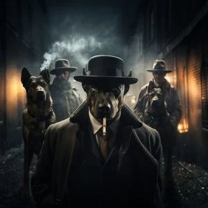 Malinois 2 - Mafia animals - Πίνακας σε καμβά Malinois 2 - Mafia animals - Πίνακας σε καμβά