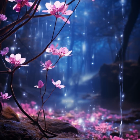 Beautiful trees in a forest - Πίνακας σε καμβά