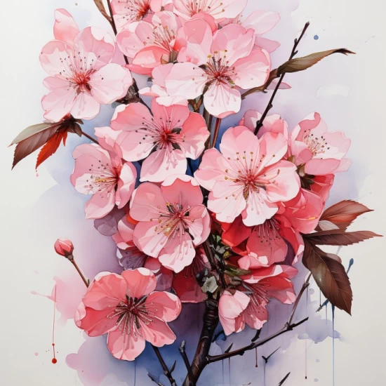 Blossom cherry 3 - Πίνακας σε καμβά