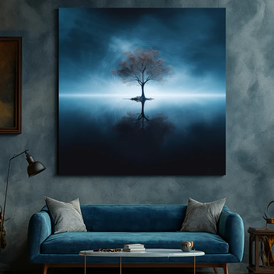 Blue lake - Πίνακας σε καμβά