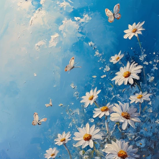 Daisies - Πίνακας σε καμβά