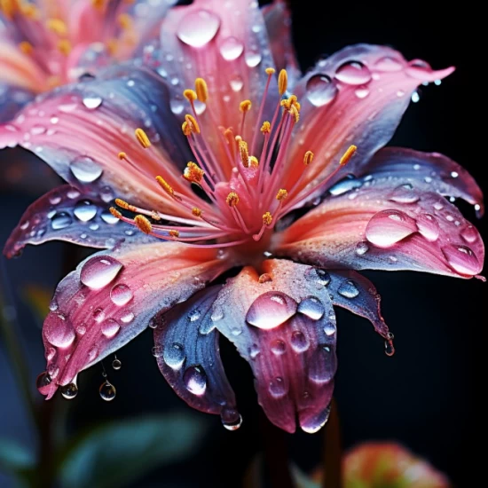 Dewdrops flower 1 - Πίνακας σε καμβά