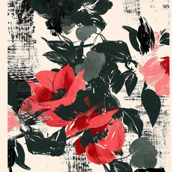 Floral pattern - Πίνακας σε καμβά