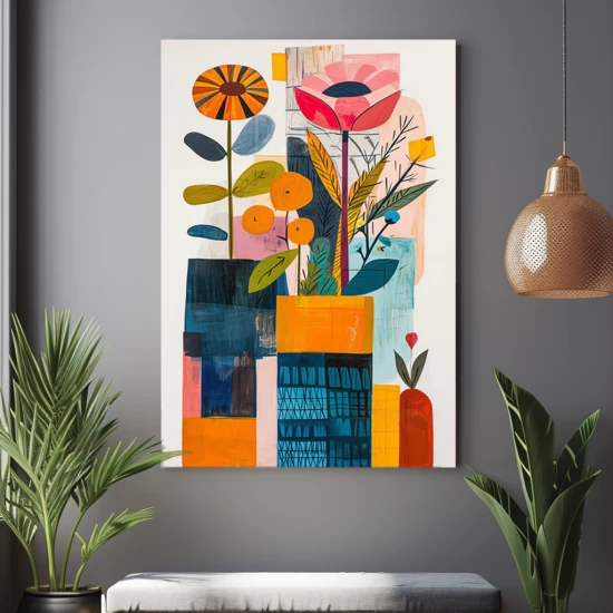 Funky plants - Πίνακας σε καμβά