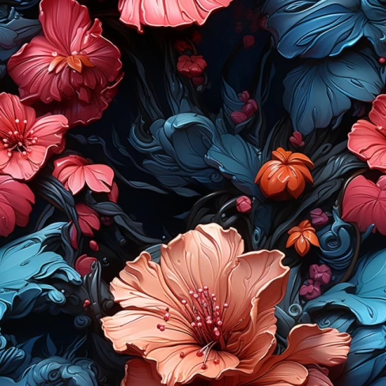 Hibiscus - Πίνακας σε καμβά