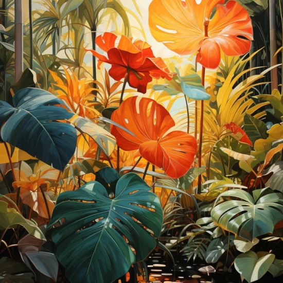 Tropical paradise 2 - Πίνακας σε καμβά