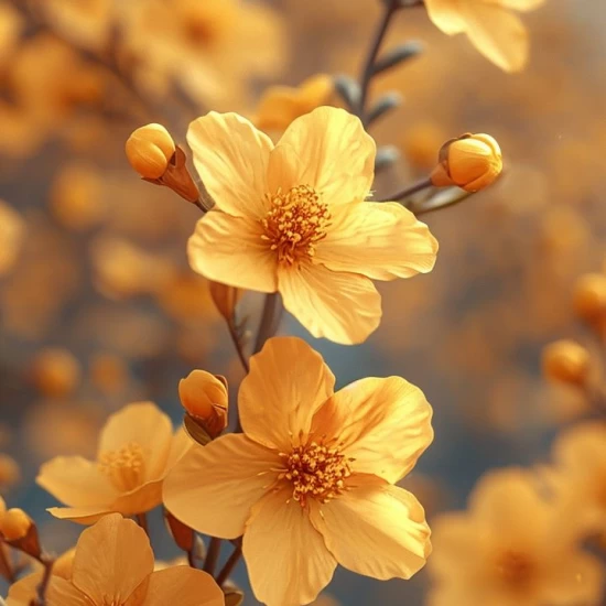 Yellow flowers - Πίνακας σε καμβά