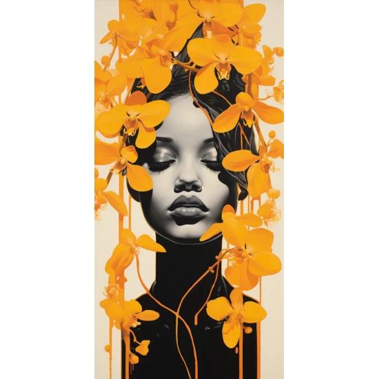 Orchid woman - Πίνακας σε καμβά