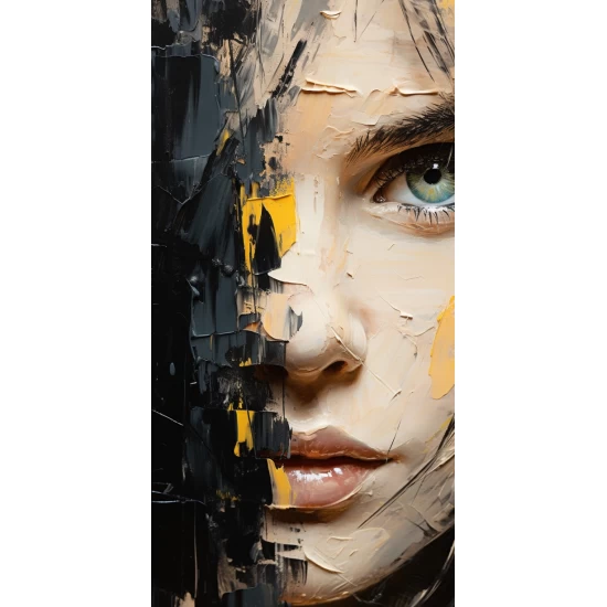 Portrait of young girl - Πίνακας σε καμβά