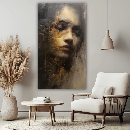 Vintage woman - Πίνακας σε καμβά