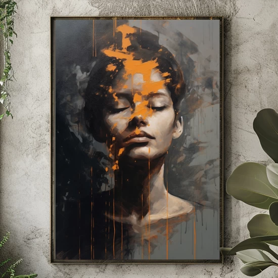 Woman who is a shadow - Πίνακας σε καμβά